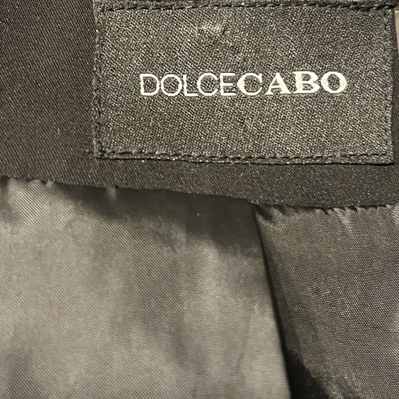 Dolce Cabo Tweed Blazer Jacket Black White M - Picture 6 of 8